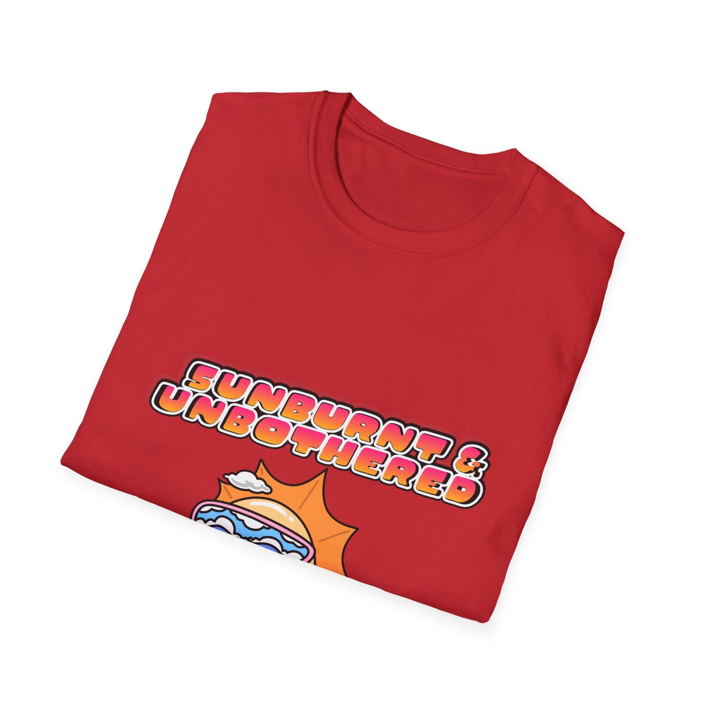 Sunburnt & Unbothered T-Shirt | Retro Sunglasses Sun Graphic Tee