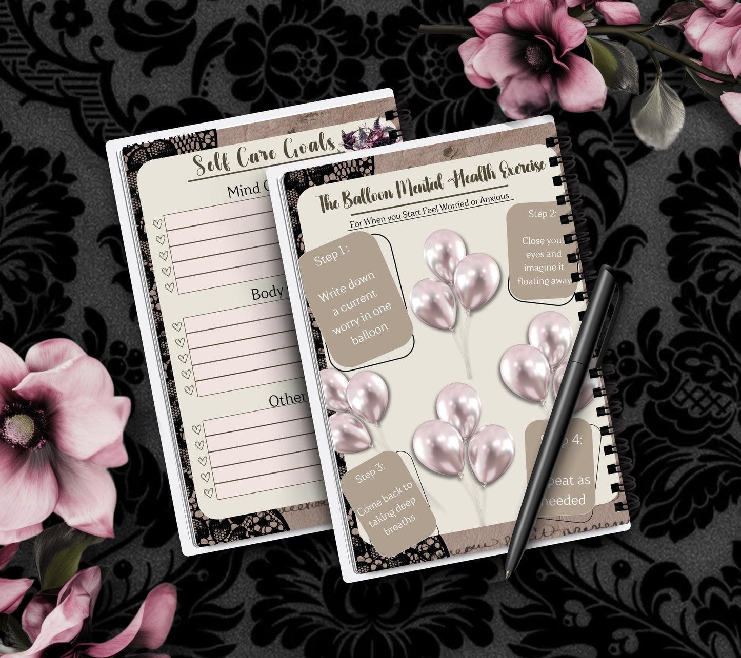 Trauma & PTSD Healing Spiral Journal - Mental Health Workbook and Planner, Perfect Therapy for Anxiety and Depression