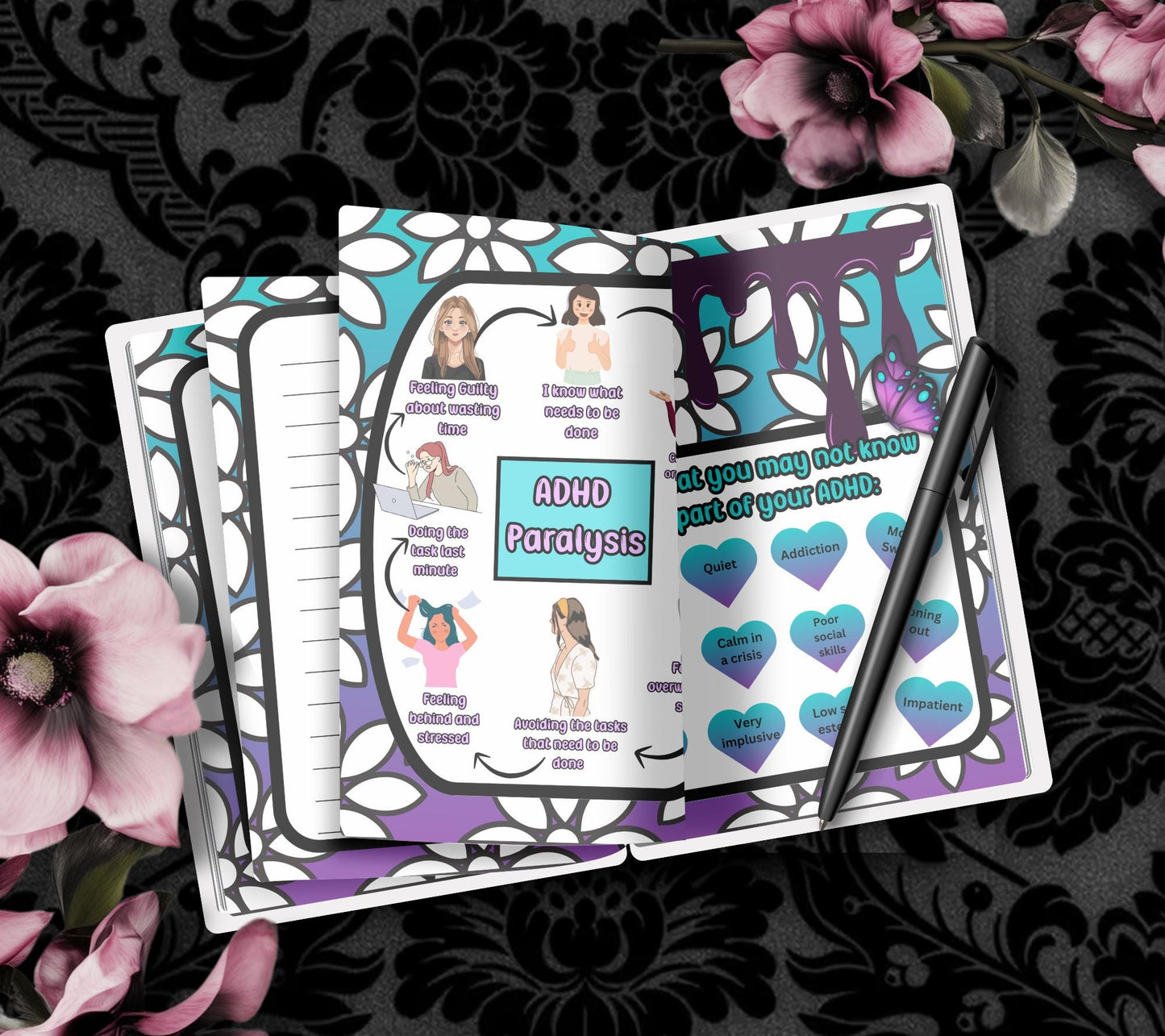 ADHD Planner, Focused Journal & Planner For ADHD Minds, Keep Track of Appointments and Daily Task Organizing and Routine Productivity