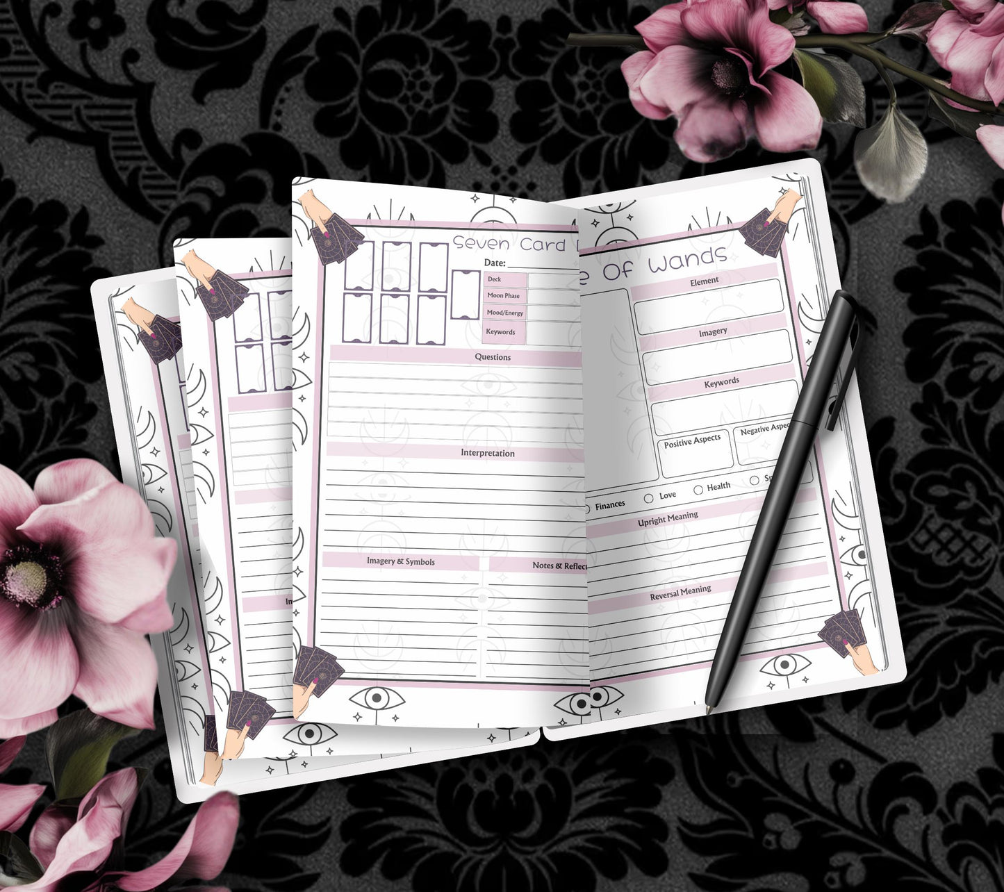 Essential Tarot Card Journal: Perfect for Beginners - Manage Readings, Reflect, Enhance Your Practice and Manage Your Cards