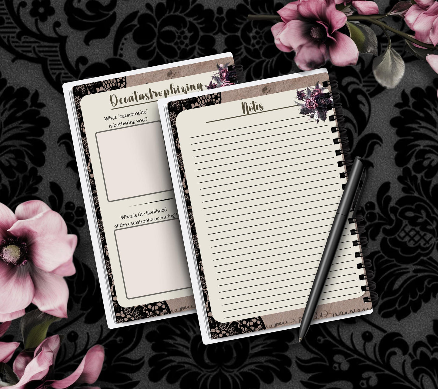 Trauma & PTSD Healing Spiral Journal - Mental Health Workbook and Planner, Perfect Therapy for Anxiety and Depression