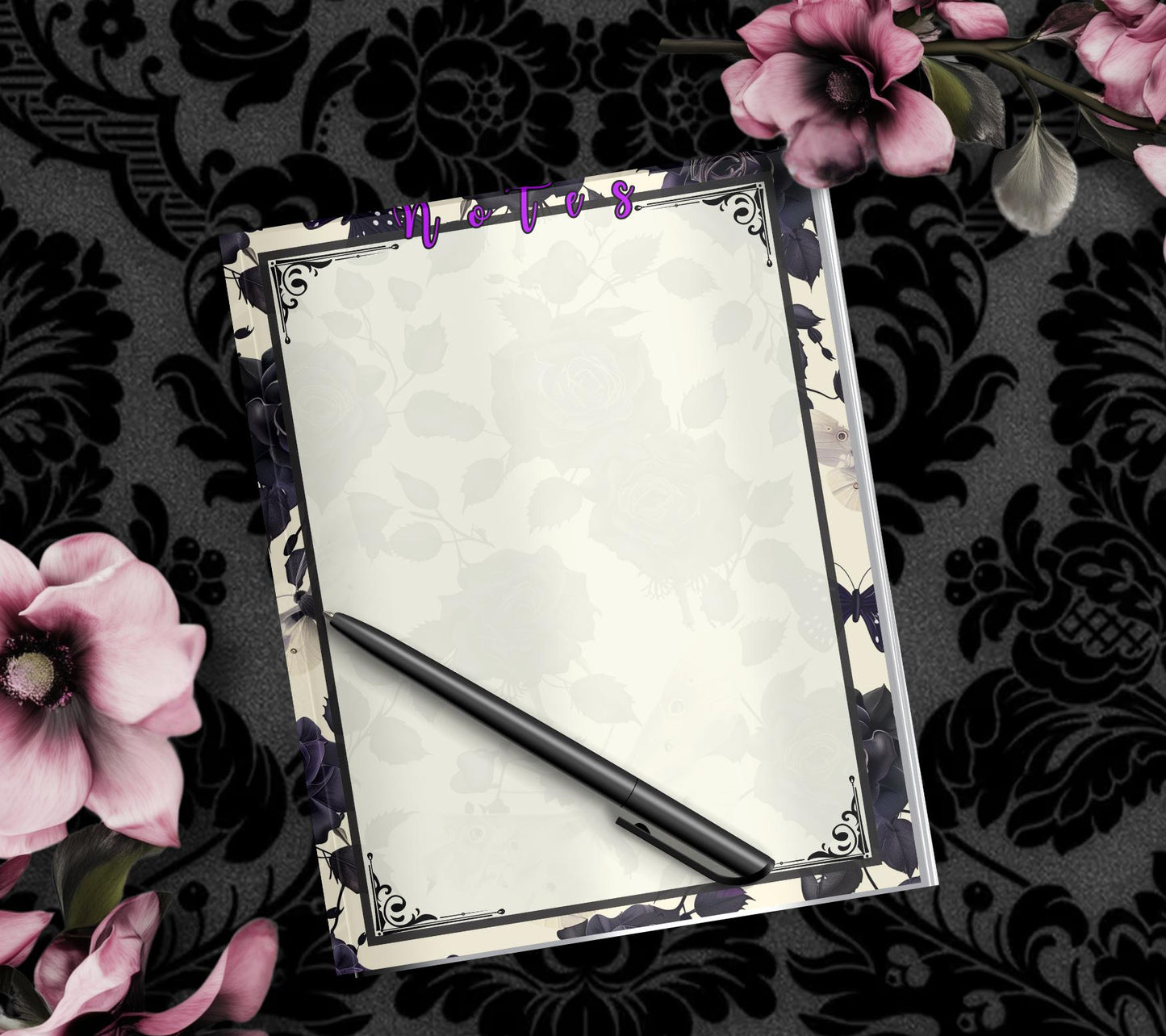 Mystery Notepad Bundle – 2 Gothic Tear-Off Notepads for the Price of 1 | Surprise Stationery Set for Alt, Spooky & Fun Vibes