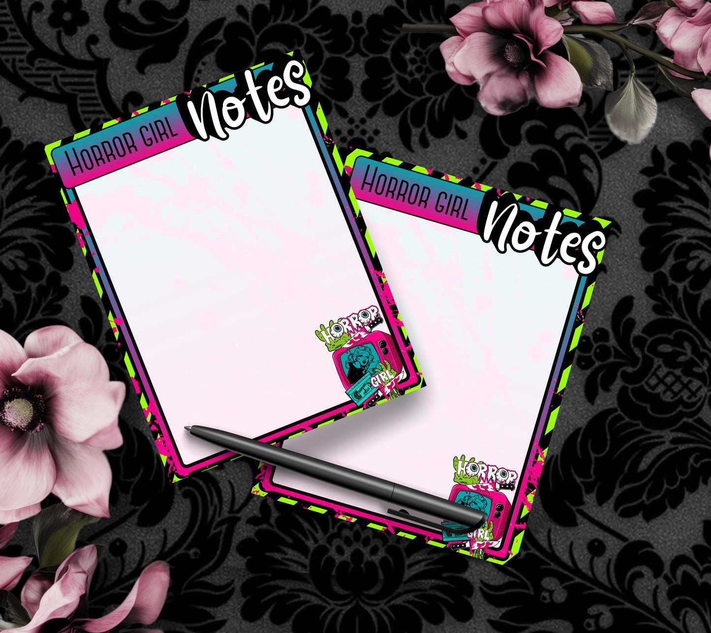 Horror Girl Notepad: Retro Spooky To-Do List (50 Sheets)