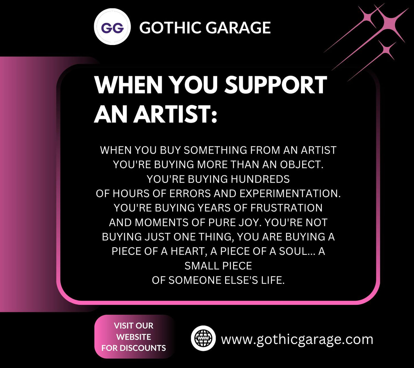 Goth Garage Sticker Sheet – Hot Rods, Hellfire & Hardcore Aesthetic