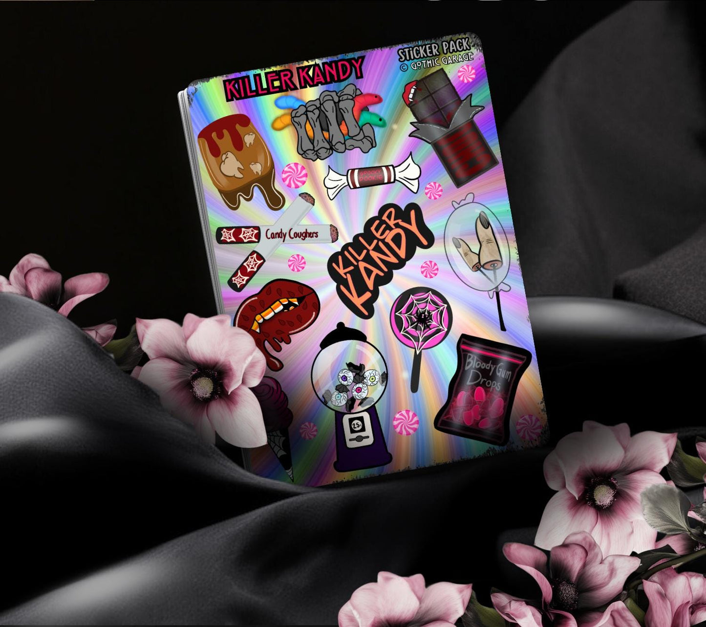 Killer Kandy Sticker Sheet – Sinister Sweets for Your Spooky Cravings
