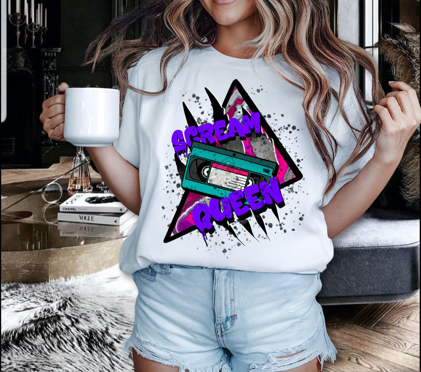 Final Girl Horror PNG Bundle – Slasher Sublimation Design Pack for Retro T-Shirts