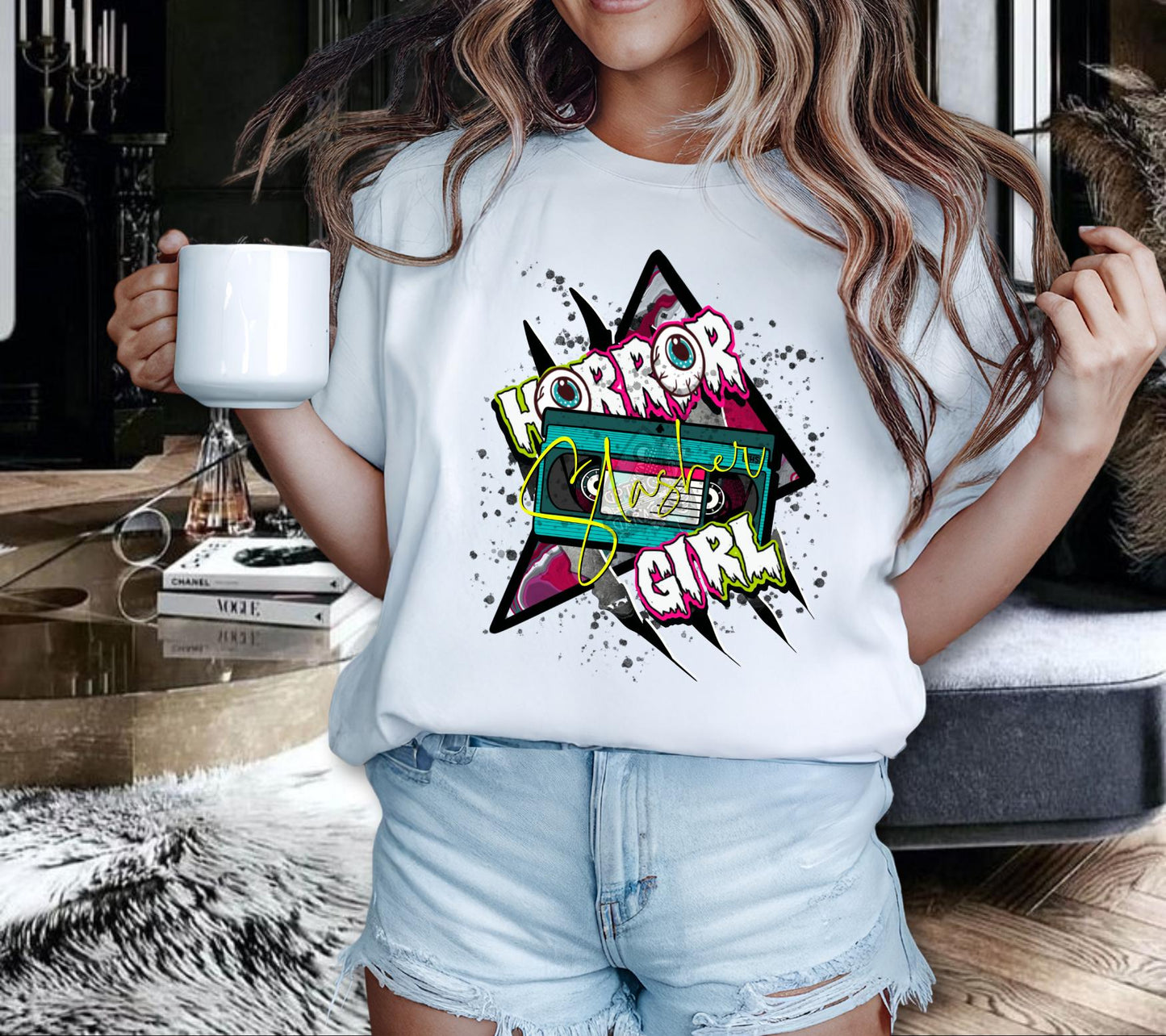 Final Girl Horror PNG Bundle – Slasher Sublimation Design Pack for Retro T-Shirts