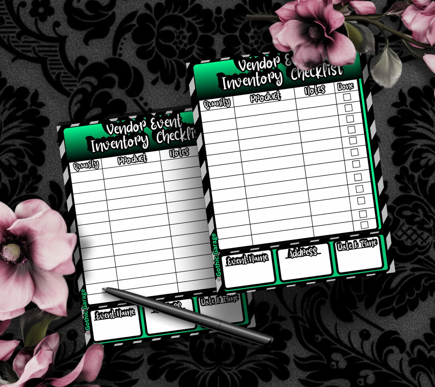Vendor Event Inventory Checklist Notepad – Organization Pad for Craft Fairs, Markets & Vendor Booths