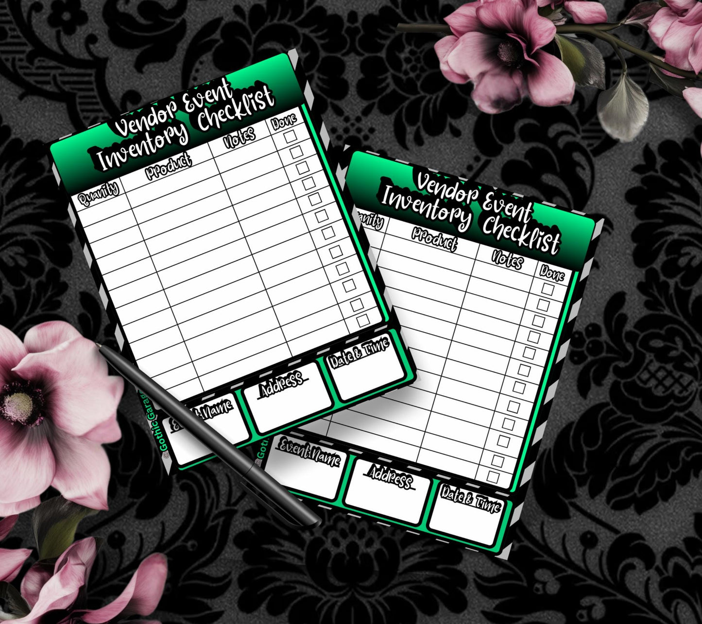 Vendor Event Inventory Checklist Notepad – Organization Pad for Craft Fairs, Markets & Vendor Booths