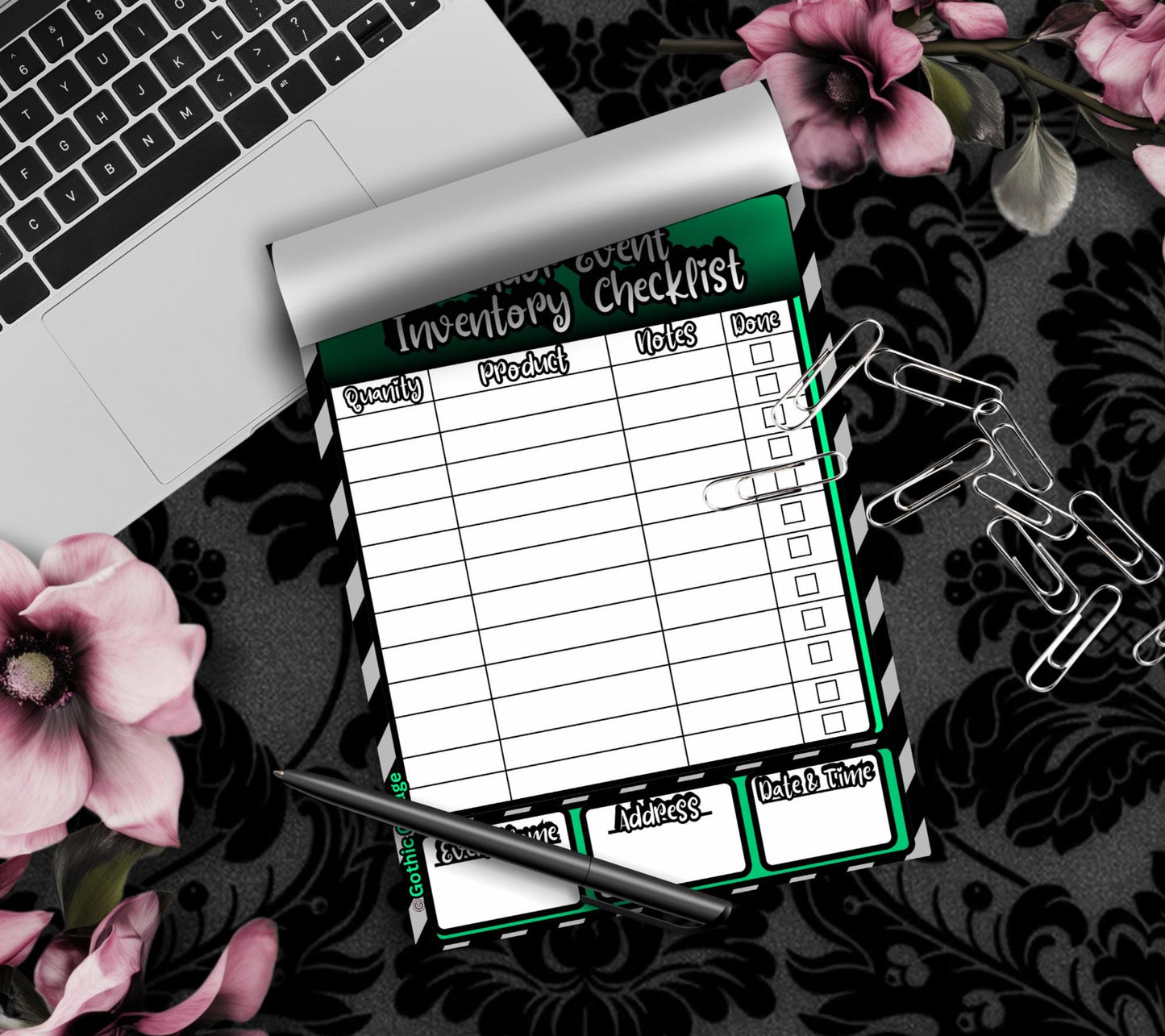 Vendor Event Inventory Checklist Notepad – Organization Pad for Craft Fairs, Markets & Vendor Booths