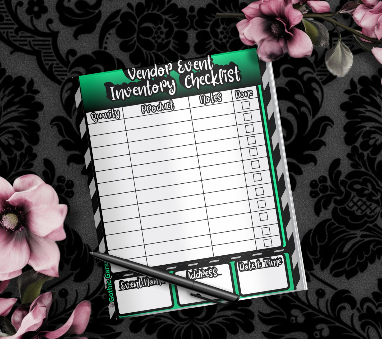 Vendor Event Inventory Checklist Notepad – Organization Pad for Craft Fairs, Markets & Vendor Booths