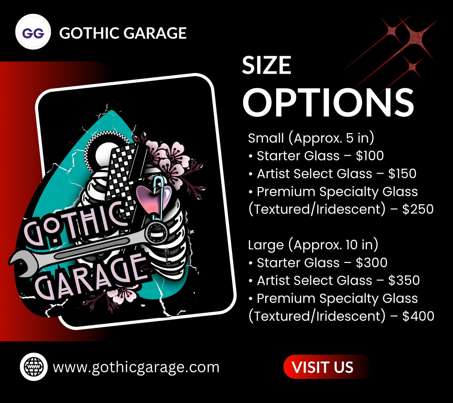 Custom Gothic Stained Glass Commission – Handmade Dark Art Window Hanging