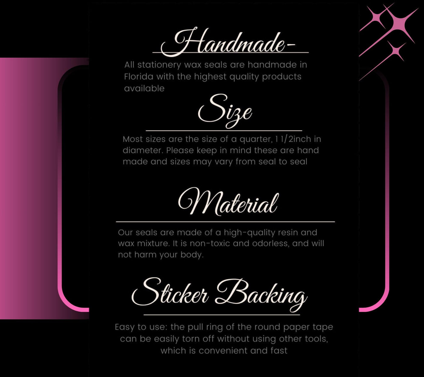 Punk Cherry Wax Seals – Gothic Peel & Stick Wax Seals for Letters and Packaging