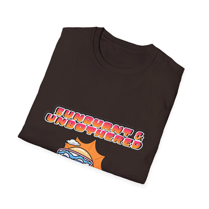 Sunburnt & Unbothered T-Shirt | Retro Sunglasses Sun Graphic Tee