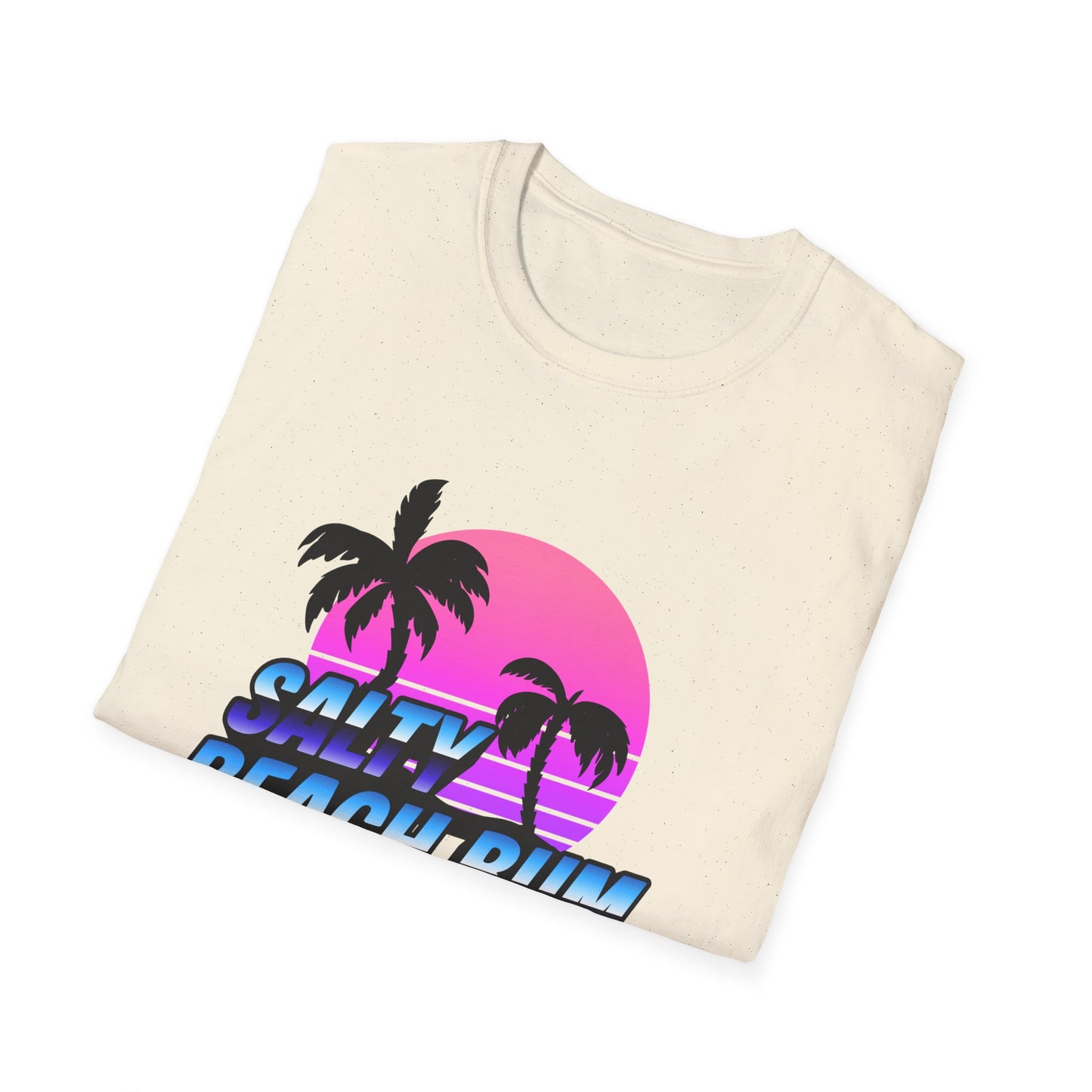 Salty Beach Bum T-Shirt | Retro Palm Sunset Graphic Tee