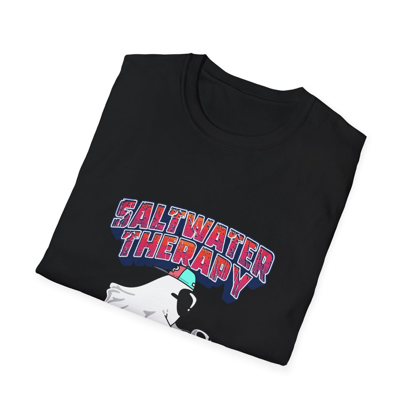Saltwater Therapy T-Shirt | Beach Ocean Relaxation Graphic Tee