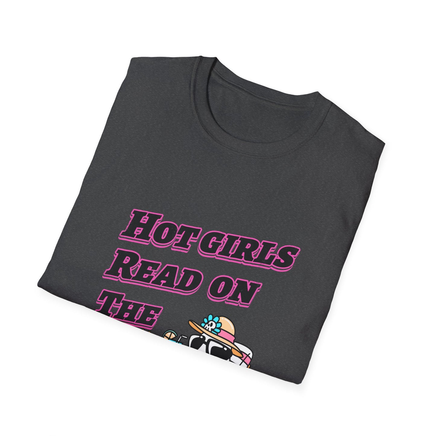 Hot Girls Read On The Beach T-Shirt | Funny Beach Reading Graphic Tee