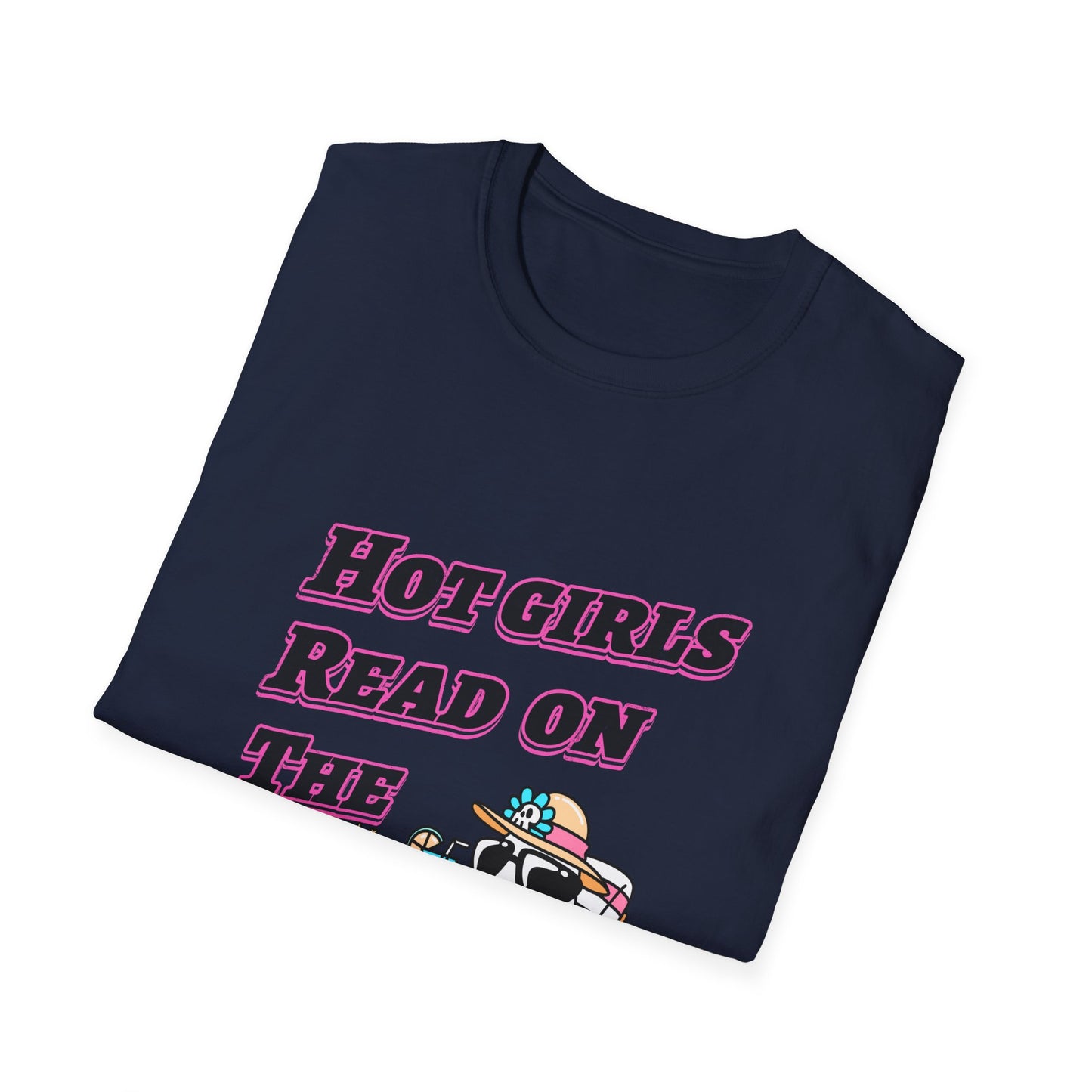 Hot Girls Read On The Beach T-Shirt | Funny Beach Reading Graphic Tee
