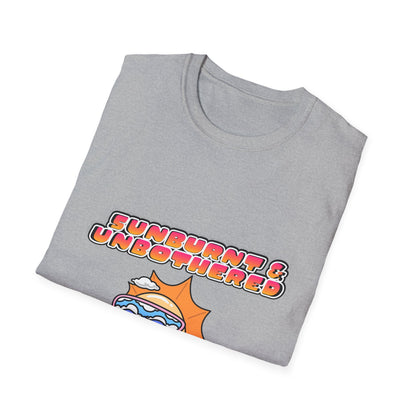 Sunburnt & Unbothered T-Shirt | Retro Sunglasses Sun Graphic Tee
