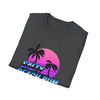 Salty Beach Bum T-Shirt | Retro Palm Sunset Graphic Tee