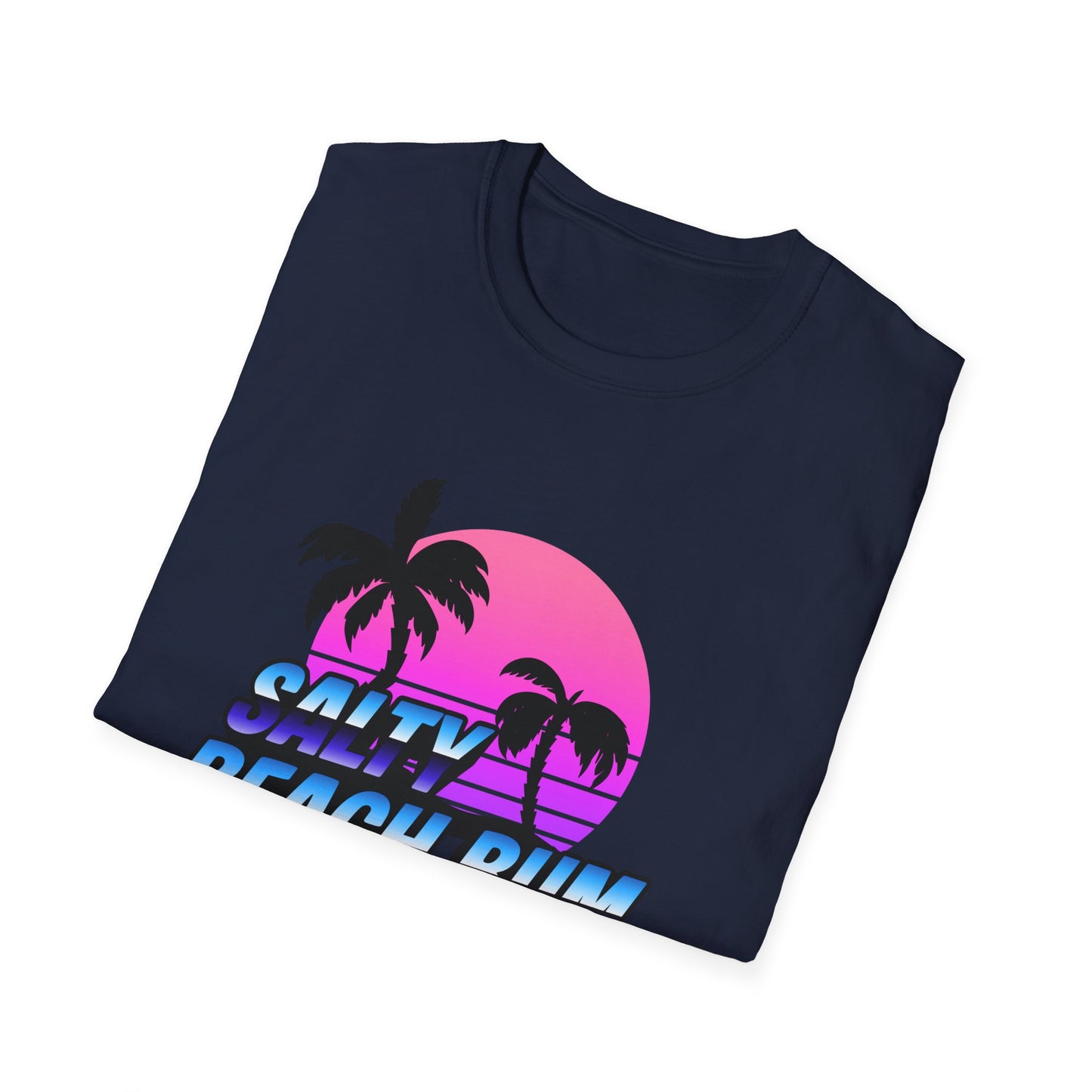 Salty Beach Bum T-Shirt | Retro Palm Sunset Graphic Tee