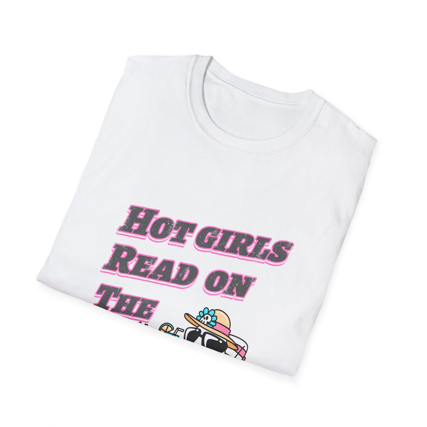 Hot Girls Read On The Beach T-Shirt | Funny Beach Reading Graphic Tee