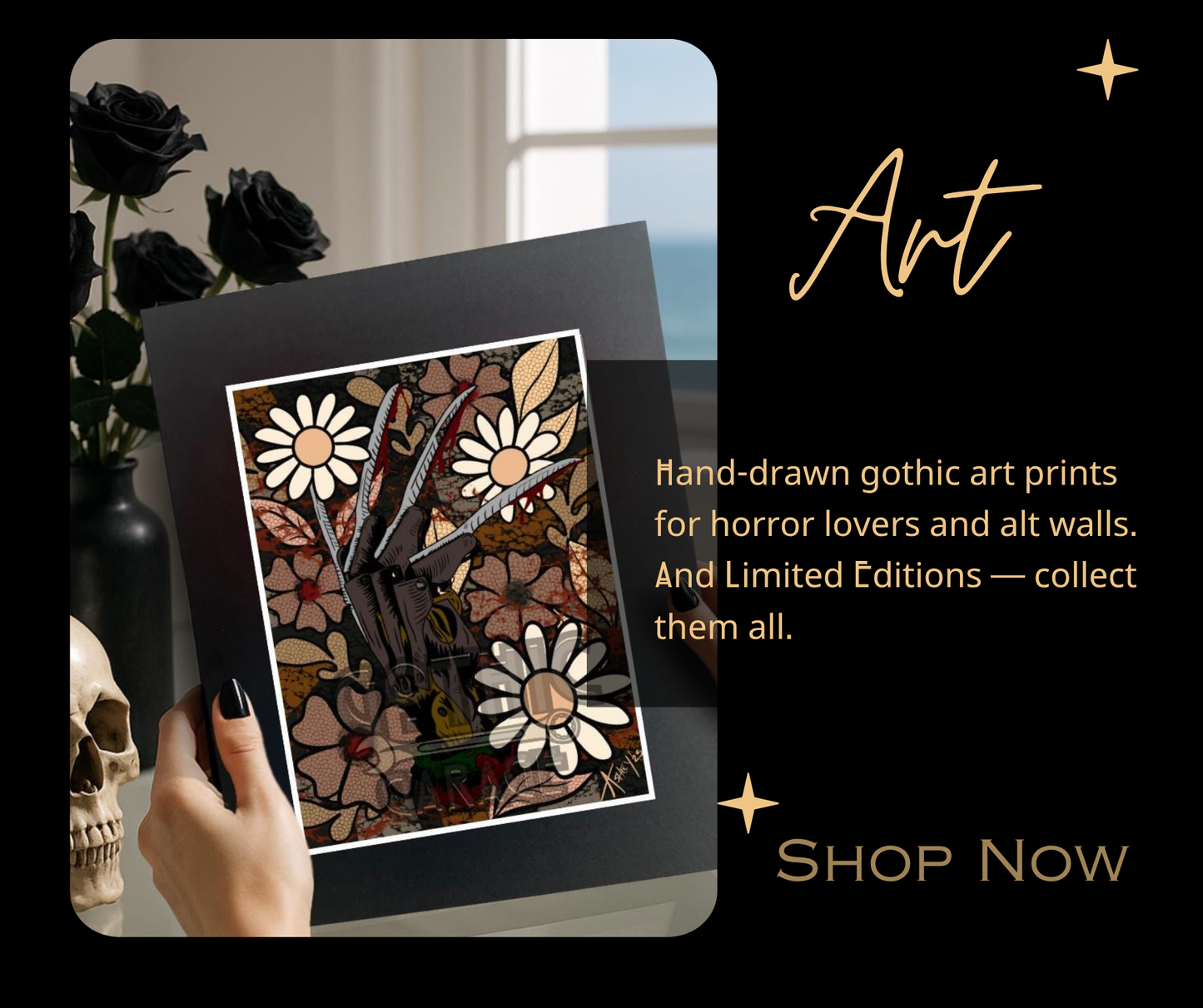 Surprise Goth Gift Box – Handpicked Gothic Accessories & Art Items