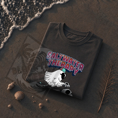 Saltwater Therapy T-Shirt | Beach Ocean Relaxation Graphic Tee