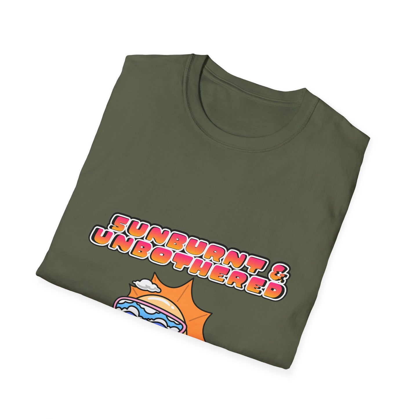 Sunburnt & Unbothered T-Shirt | Retro Sunglasses Sun Graphic Tee