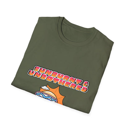 Sunburnt & Unbothered T-Shirt | Retro Sunglasses Sun Graphic Tee