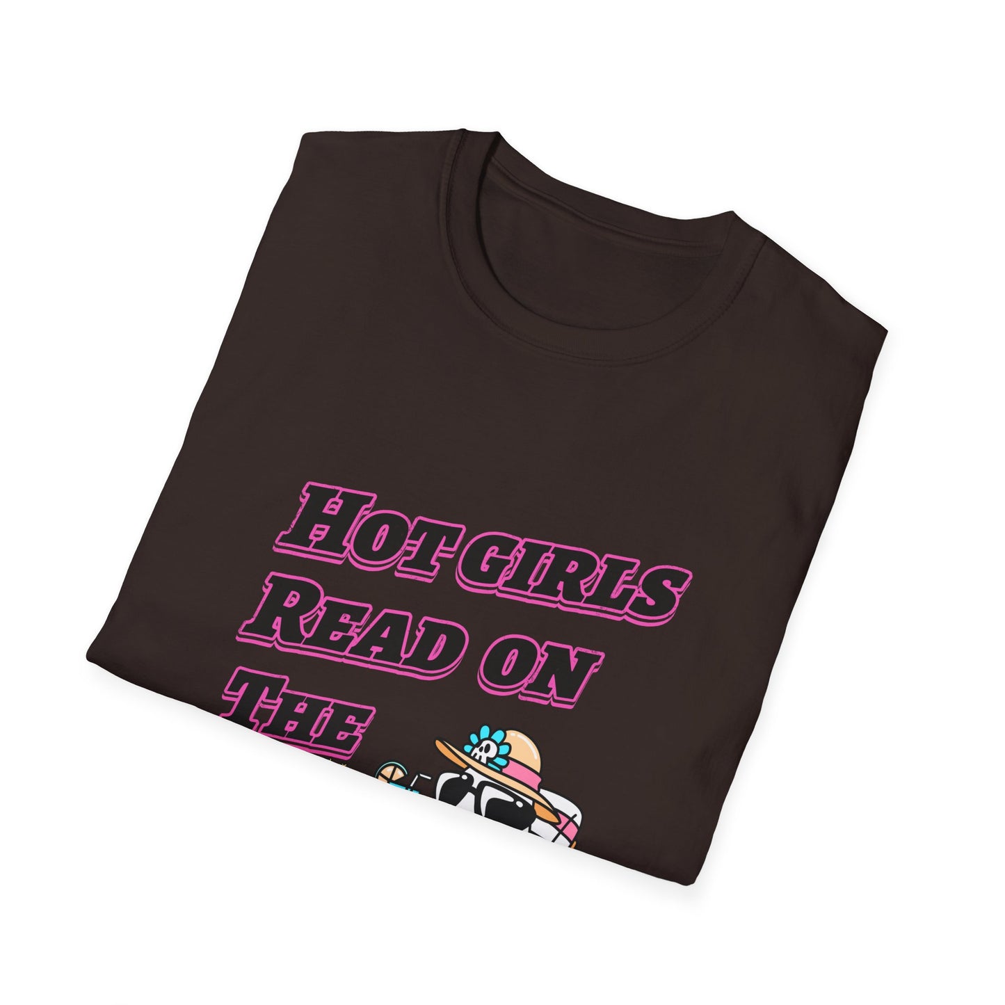 Hot Girls Read On The Beach T-Shirt | Funny Beach Reading Graphic Tee