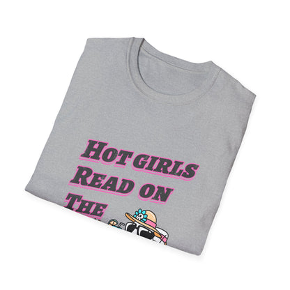 Hot Girls Read On The Beach T-Shirt | Funny Beach Reading Graphic Tee