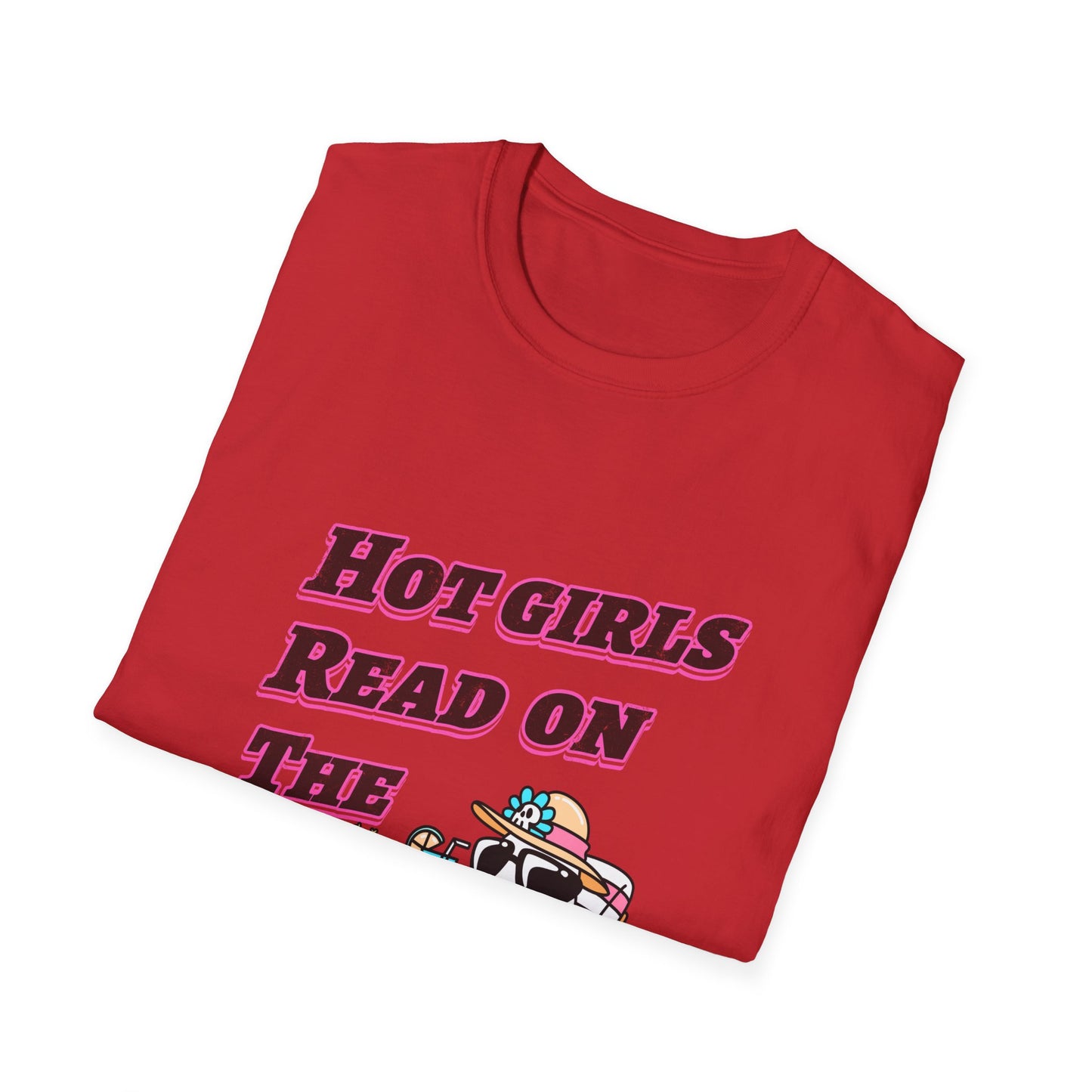 Hot Girls Read On The Beach T-Shirt | Funny Beach Reading Graphic Tee