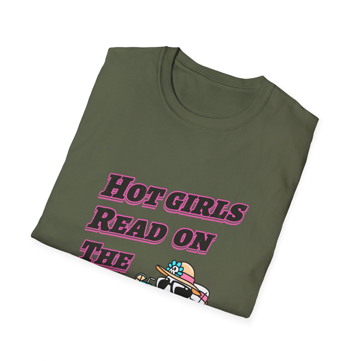 Hot Girls Read On The Beach T-Shirt | Funny Beach Reading Graphic Tee