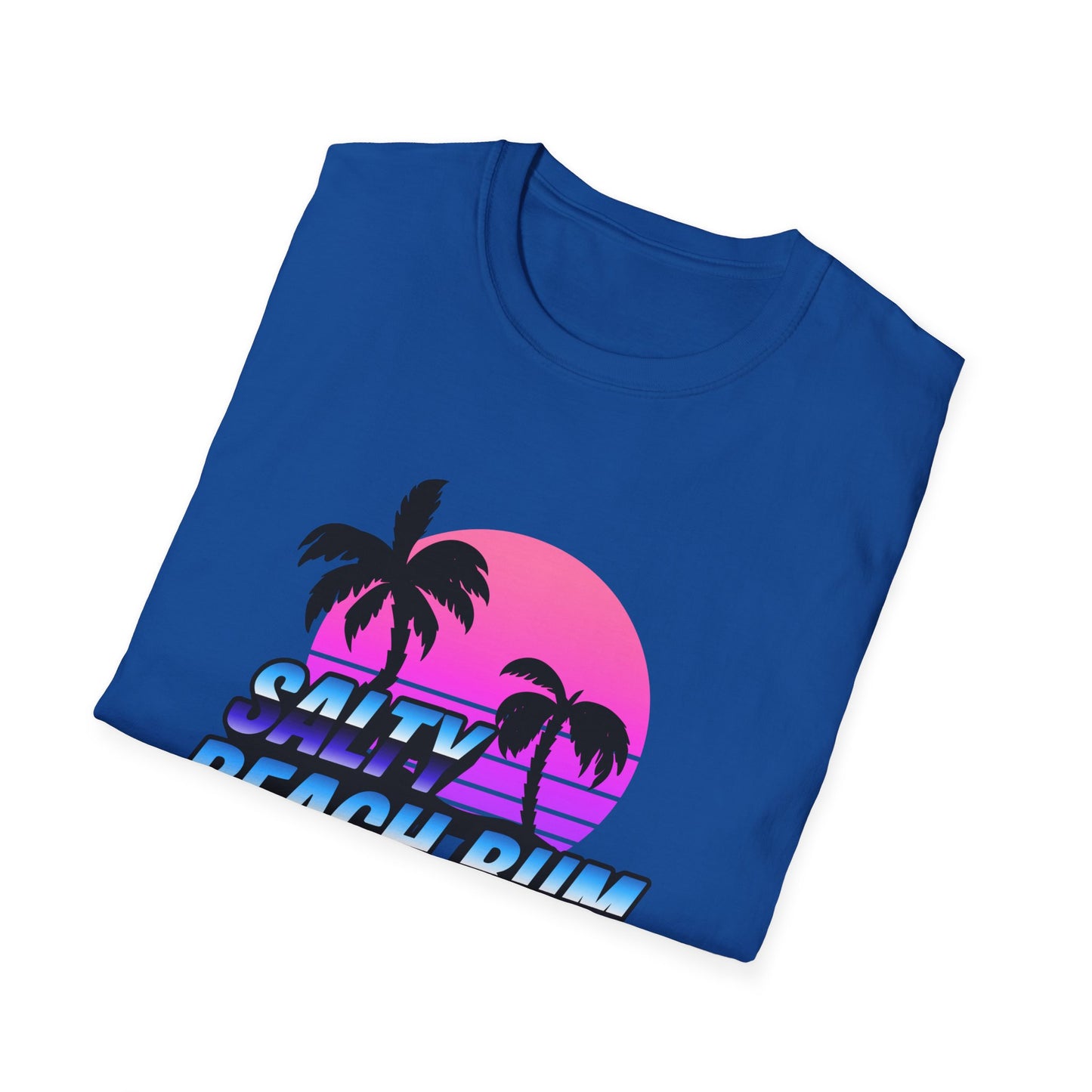 Salty Beach Bum T-Shirt | Retro Palm Sunset Graphic Tee