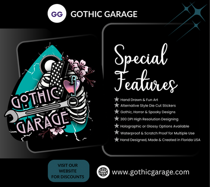 Coffin Crunch Cereal, Waterproof Die Cut Sticker, Choose Between Glossy or Holographic, Perfect to Add Fun to any Surface