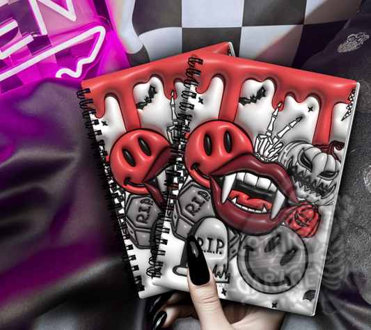 Gothic Vampire Collage Reusable Sticker Book, Gothic Vibe Sticker Album, Perfect Gift to Personalize for Goth Lovers & Sticker Collectors