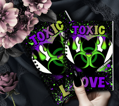 Toxic Love Reusable Sticker Book – Gothic Sticker Storage Album | 24 or 48 Page Collector Book