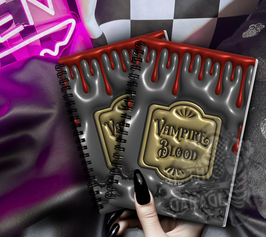 Gothic Vampire Blood Reusable Sticker Book, Gothic Vibe Sticker Album, Perfect Gift to Personalize for Goth Lovers & Sticker Collectors