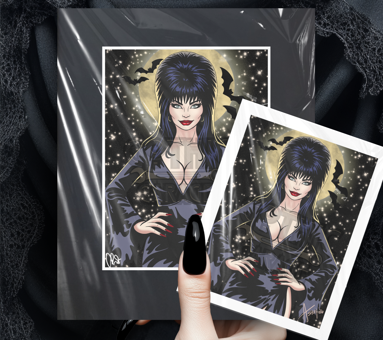 Queen of Darkness Art Print - Gothic Wall Decor - Spooky Glamour Artwork