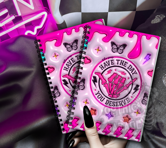 Have the Day You Deserve Reusable Sticker Book, Sarcastic Vibe Sticker Album, Perfect Gift to Personalize Sticker Collectors