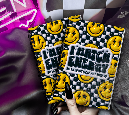 Matching Energy Smile Face Reusable Sticker Book, Sarcastic Vibe Sticker Album, Perfect Gift to Personalize Sticker Collectors