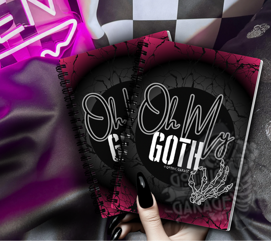 Oh My Goth Skeleton Hand Reusable Sticker Book, Perfect Gift to Personalize,  Sticker Organizer Album