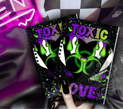 Toxic Love Reusable Sticker Book – Gothic Sticker Storage Album | 24 or 48 Page Collector Book