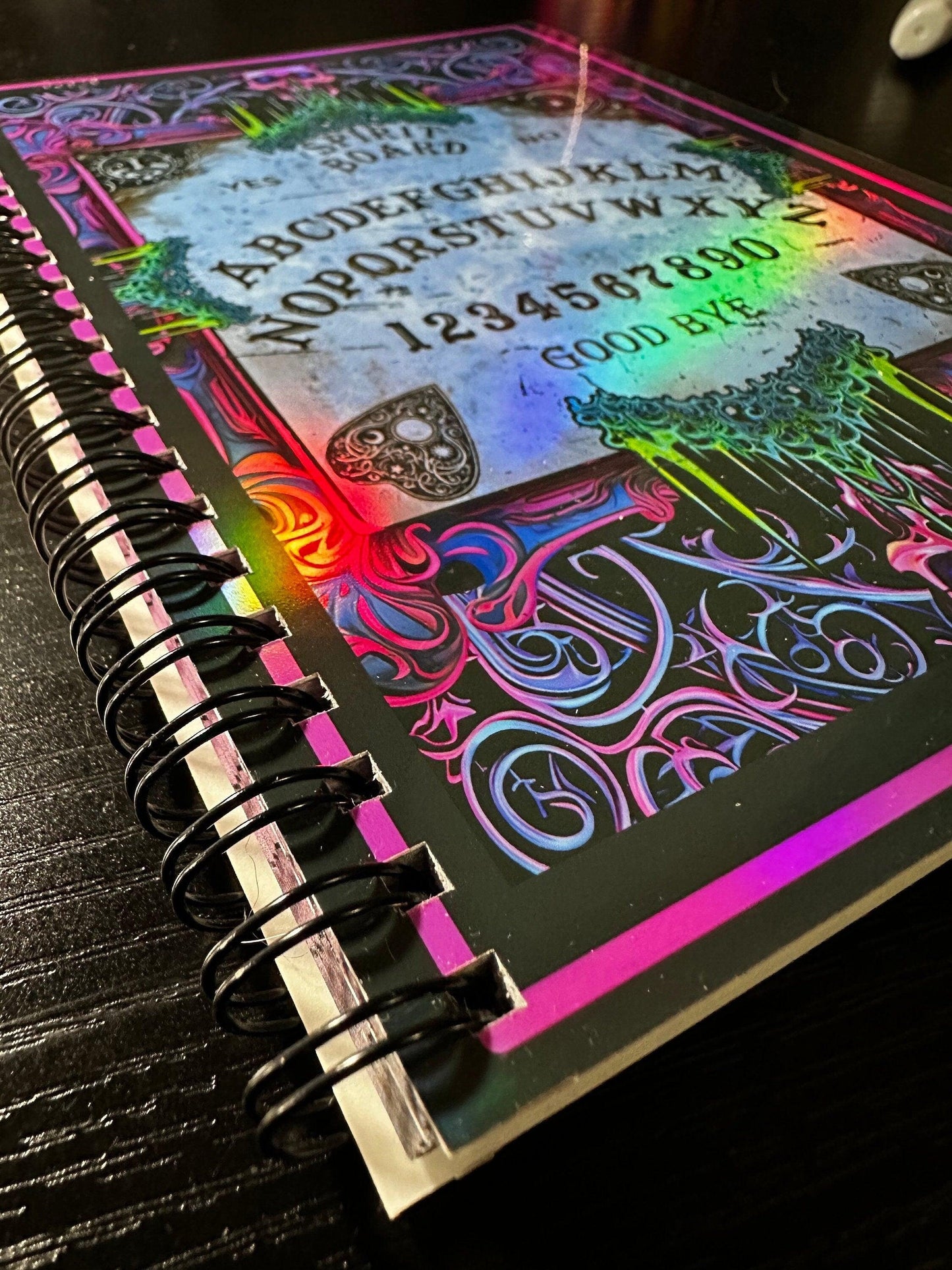 Spiral Notebook Journal: Spirit Board Holographic Notebook for Daily Notes, Diary or Personal Organizer