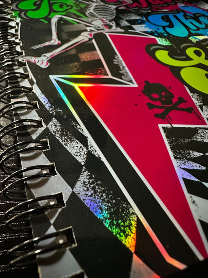 Spiral Notebook Journal: Funny Graffiti Holographic Notebook for Daily Notes, Diary or Personal Organizer