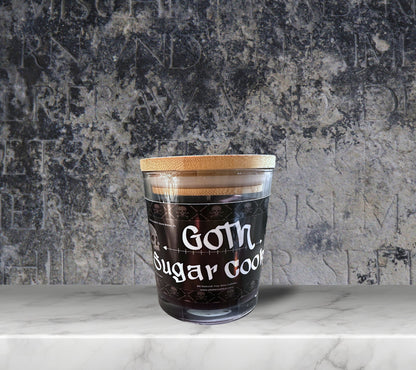 Various Scented Gothic Glass Candle Perfect for Dark Home Decor & Unique Goth Gifts, Intricately Designed for a Mysterious Modern Ambiance