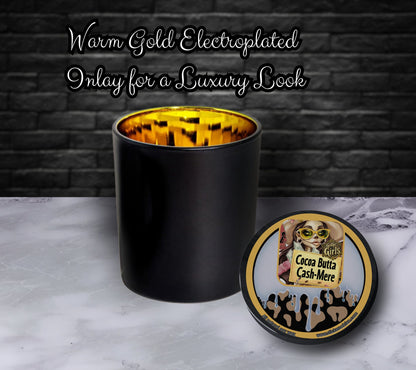 Cocoa Butter Cashmere Gothic Candle Perfect for Dark Home Decor & Unique Goth Gifts, Intricately Designed for a Mysterious Modern Ambiance