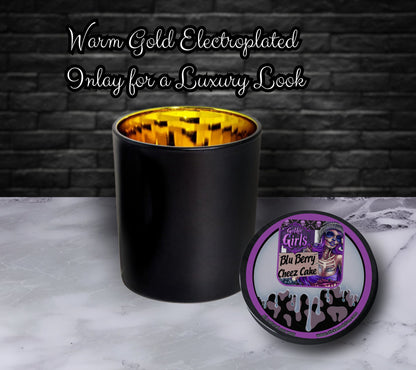 Blueberry Cheesecake Gothic Candle Perfect for Dark Home Decor & Unique Goth Gifts, Intricately Designed for a Mysterious Modern Ambiance