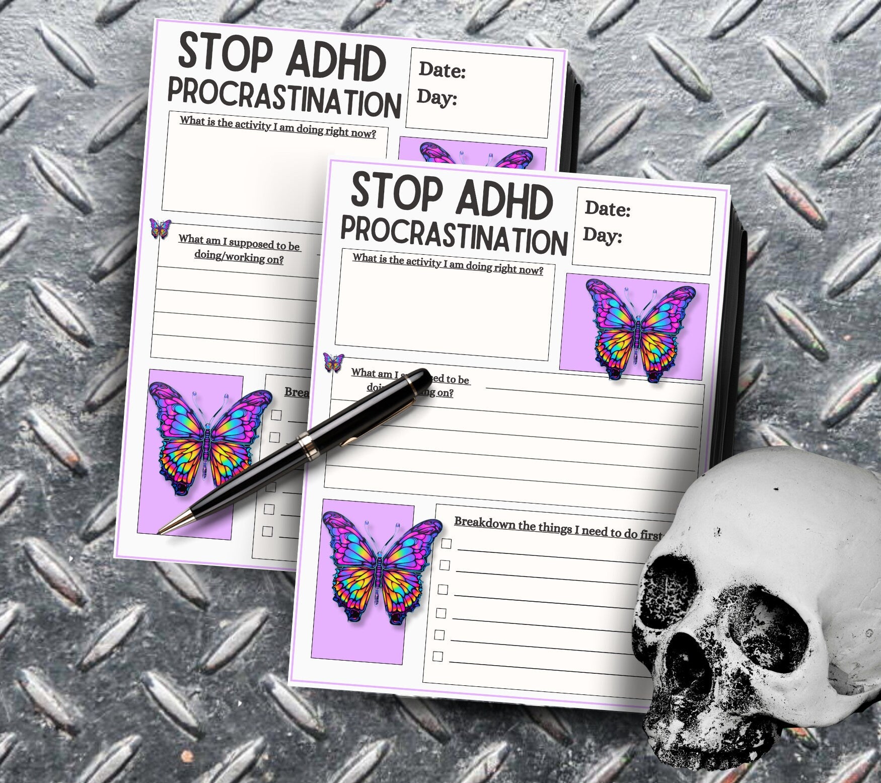 ADHD Stop Procrastinating Notepad, Perfect Gift for Adults Coping with ADHD, Coworkers and Friends